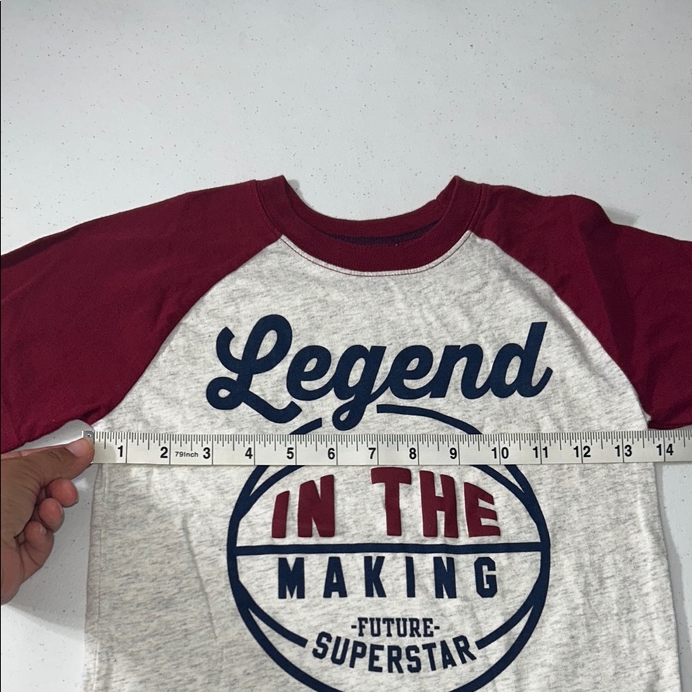 Legend in the Making Kids Raglan Graphic T-Shirt Size 6 - Picture 7 of 8